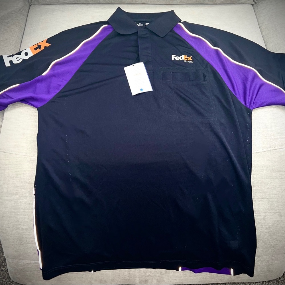 NEW With Tags Stan Herman FedEx Ground Employee Polo Shirt size Large